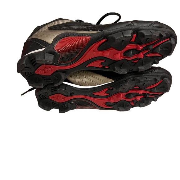 Rawlings Black Wind Up Baseball Cleats Size 9 1/2 NWOT - Picture 4 of 7